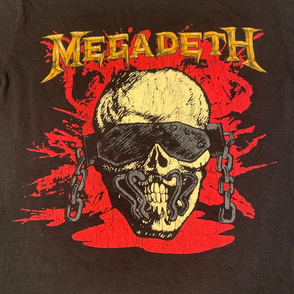Megadeth Band T-Shirt Small Black Graphic Skull Metal Rock Tee Licensed Merch - Picture 3 of 7